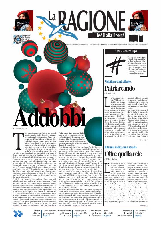 Prima-pagina-la ragione-oggi-edizione-di-oggi-20241126